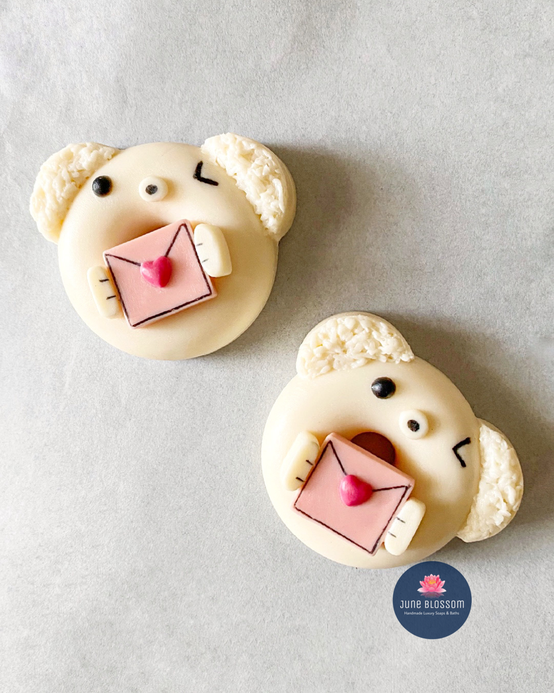 Polar Bear With Love Letter Donut Soap